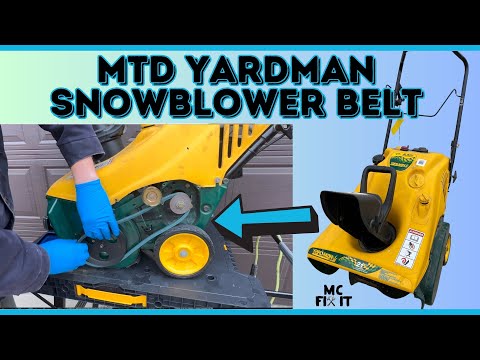 MTD Yardman Snowblower 21" V Belt Replacement - 5.5hp engine [Complete Guide]