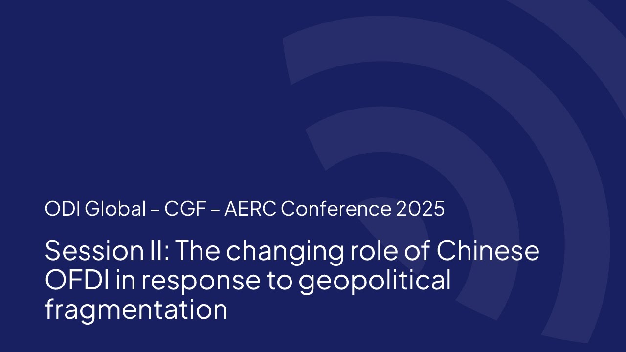The changing role of Chinese OFDI in response to geopolitical fragmentation