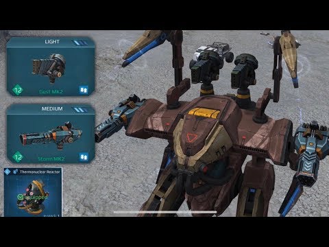 War Robots/ Ares + Gust+Storm MK2/ My favorite One