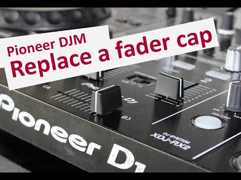 How to replace a fader cap on a Pioneer DJ mixer with P-lock