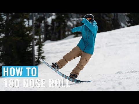 Cноуборд How To 180 Nose Roll On A Snowboard