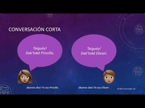 Let's Talk Taíno en español 7 - Yo soy/estoy... Tú eres/estás...
