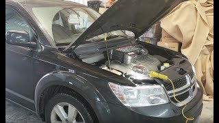 2012 Dodge Journey 3.6L V6 thermostat & housing replacement