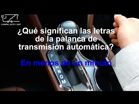 What do the letters on the automatic transmission shift lever mean? | In less than a minute