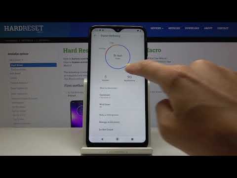 How to Check Total Screen Time in Motorola One Macro - Detect Onscreen Time