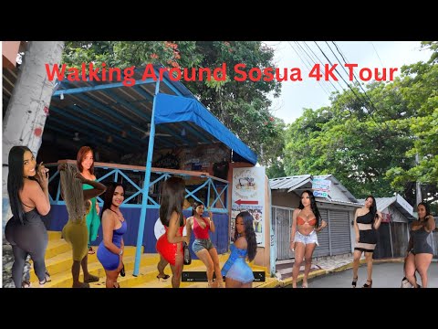 4K Video SOSUA Walking TOUR  in the early morning (BEST TOUR EVER) Puerto plata Dominican Republic