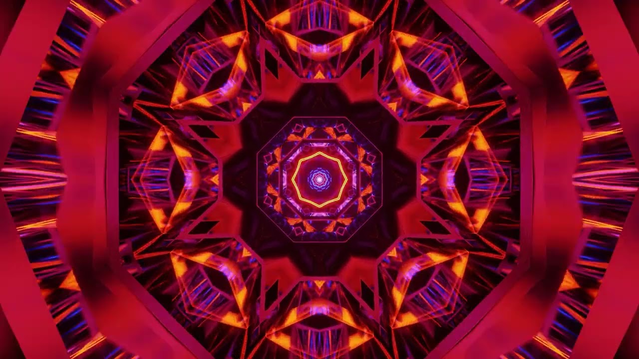 Cycle VJ Coloré : Fond en Mouvement avec Brillance Bleue, Violette et Orange 4K (Sans Audio)