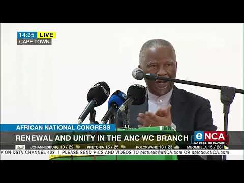 Former President Thabo Mbeki speaks at ANC Western Cape event