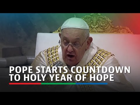 Pope starts countdown to Holy Year of hope