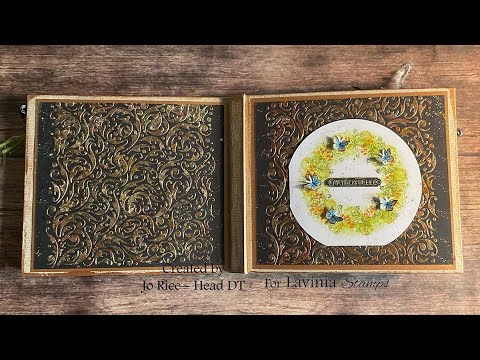 Decorating our Journal Cover - A Lavinia Stamps Tutorial by Jo Rice