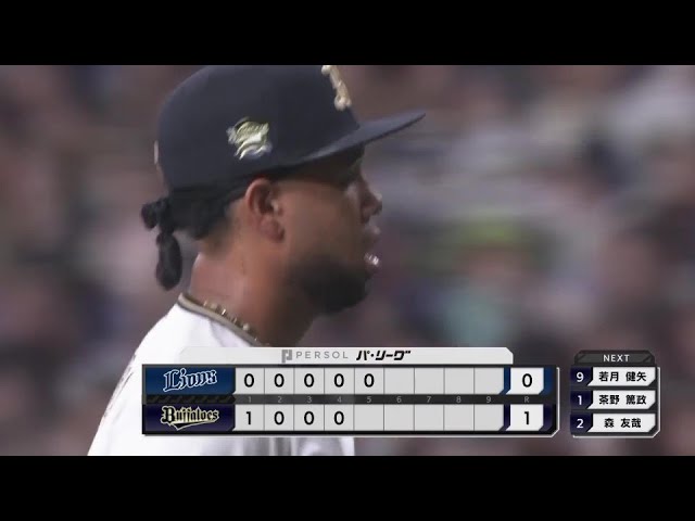 【5回表】一打逆転の場面を凌いだ!! バファローズ・エスピノーザが見逃し三振に抑える!! 2024年6月21日 オリックス・バファローズ 対 埼玉西武ライオンズ