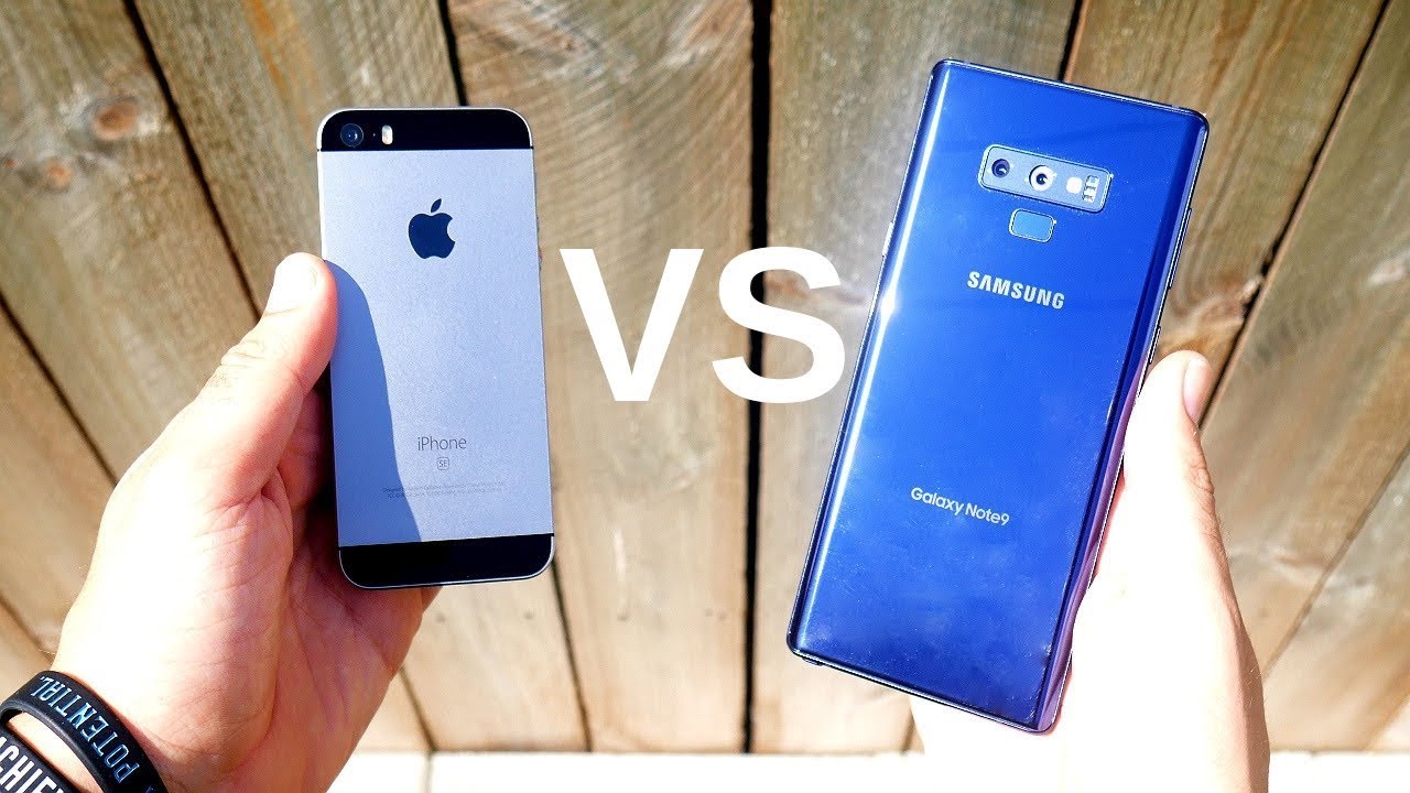 iPhone SE vs Galaxy Note 9 Speed Test!