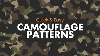 Camouflage Texture Design in Adobe Illustrator - Tutorial