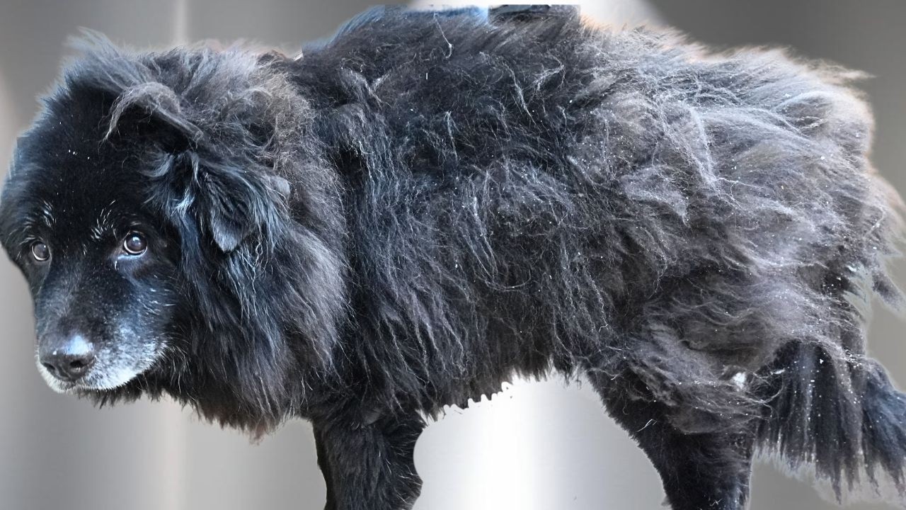 15 year old dog first EVER groom | INSANE transformation!