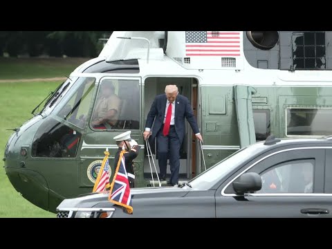 Trump lands at UK Prime Minister's country residence on day two of State Visit | AFP