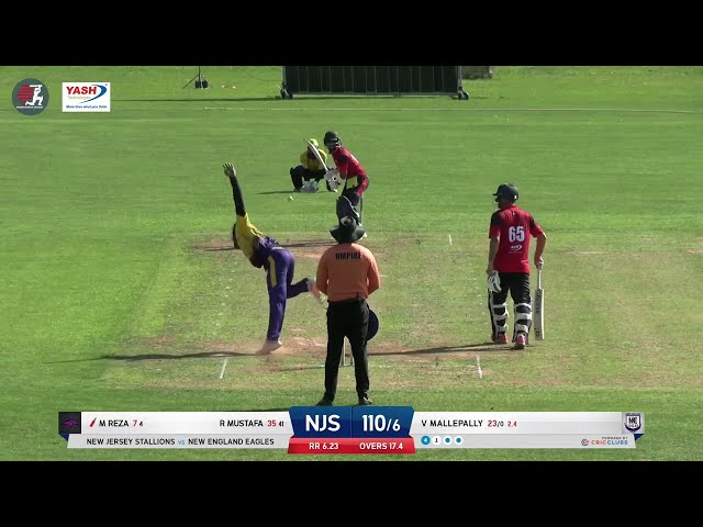 MiLC T20 Highlights: New Jersey Stallions vs New England Eagles
