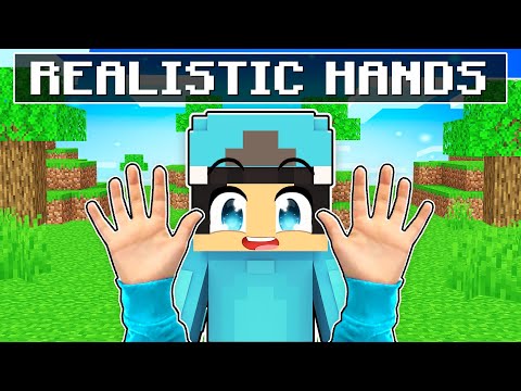 Omz Fan - Omz Has REALISTIC HANDS in Minecraft! - Parody Story(Roxy and Lily, Crystal)