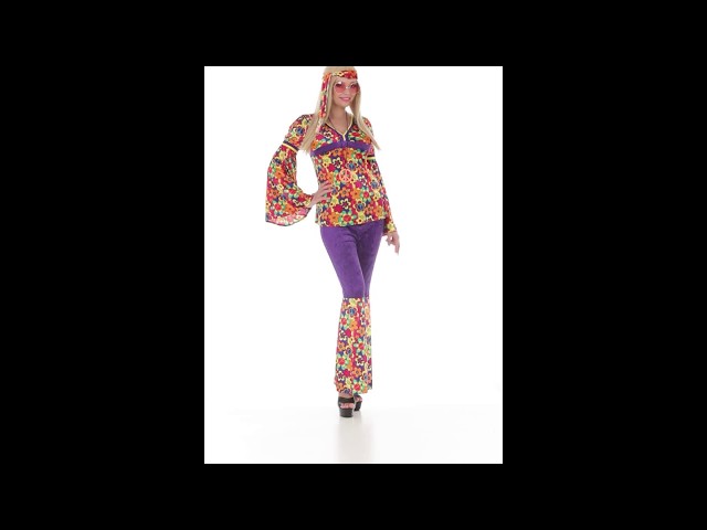 Vídeo relacionado con Conjunto de Disfraz Fiesta Hippie para Mujer, 6pcs Disfraz Fiesta Costume Set, Collar y Pendientes Signo de La Paz, Gafas de Sol, Flores Diadema Hippie para Retro de Los Años 60,70 Accesorios