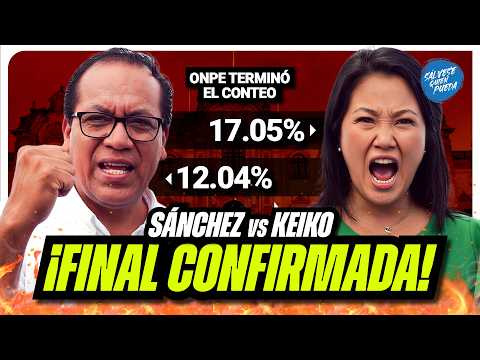 Sánchez LE GANÓ a López Aliaga y pasó a segunda vuelta #salvesequienpueda