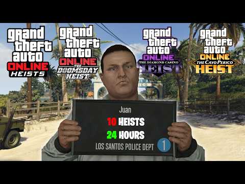Can a Level 1 Complete EVERY Heist in 24 HOURS? GTA Online
