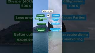 Vietnam 🇻🇳 vs Thailand 🇹🇭 #travelabroad #internationaltraveler #vietnamtravel #thailandtravel