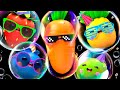 Dancing Fruit With BUBBLES ‍ Sensory Video