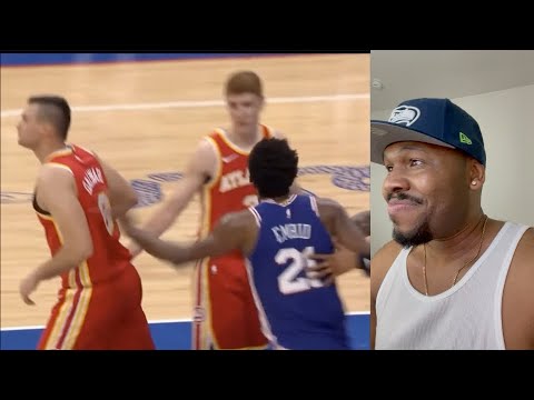 Joel Embiid HEATED after foul takes his anger out on Danilo Gallinari & both get T'd up | BigR