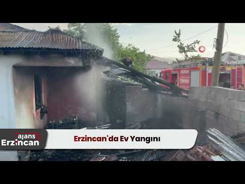 Erzincan'da Ev Yangını