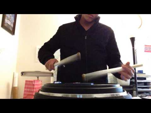 Triplet buzzes+rolls at 174bpm