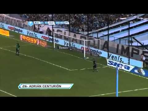 Gol de Centurión  Racing 1   Quilmes 0  Torneo Inicial 2012  Fecha 16