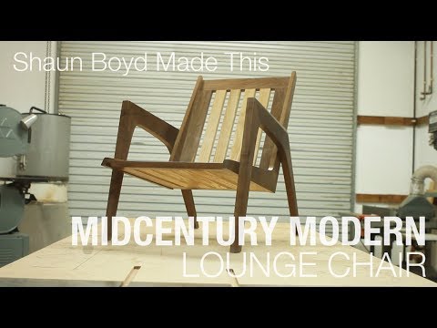 Building a mid-century modern lounge chair