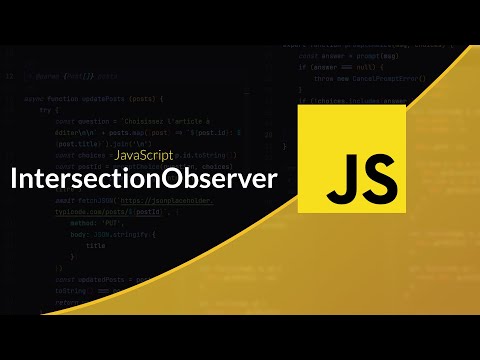 Javascript Cote Navigateur Intersectionobserver