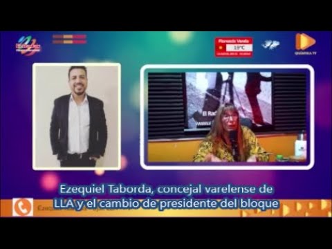 Ezequiel Taborda, concejal varelense de LLA y el cambio de presidente del bloque