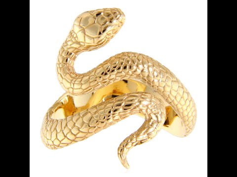 Inel Aur Galben 14k Snake Sarpe - Transformare si Putere Interioara