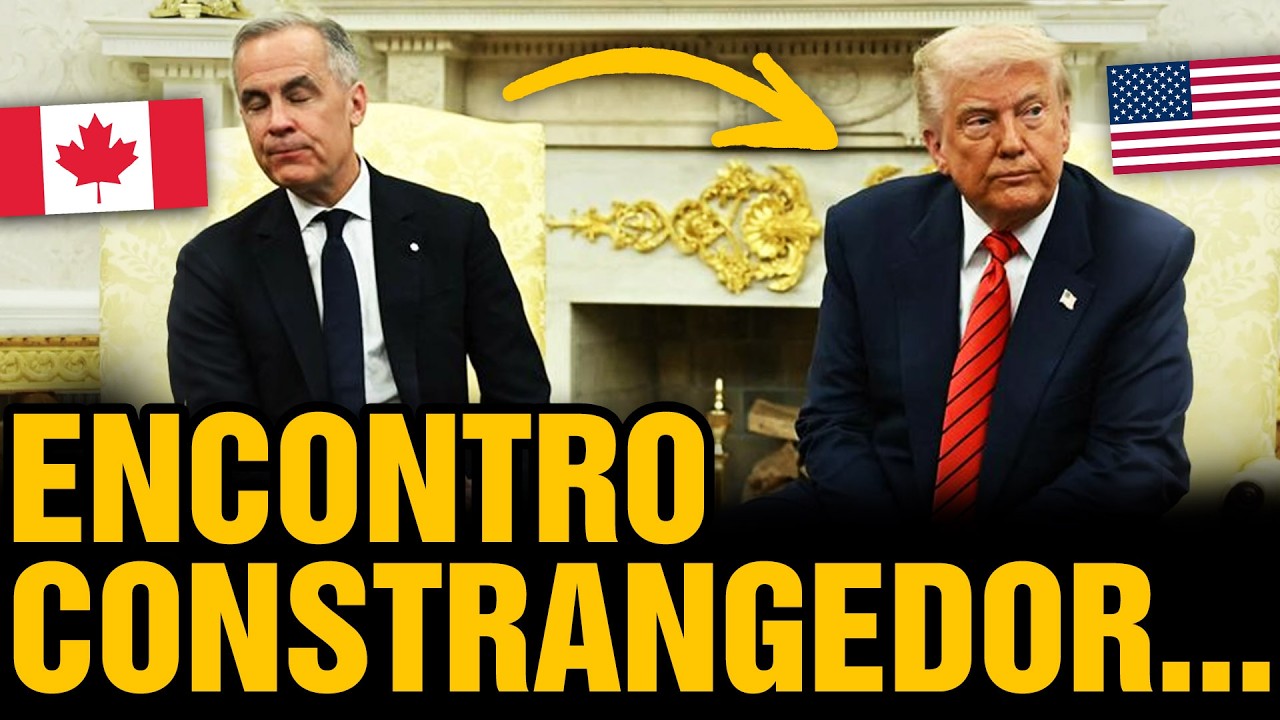 EUA vs. CANADÁ: ‘Canadá não está à venda!’ diz Carney na cara de Trump – Como foi o encontro? 😮🇨🇦 🇺🇸