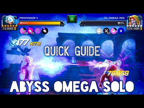 How to Use Professor X - Abyss of Legends Omega Red without Synergies