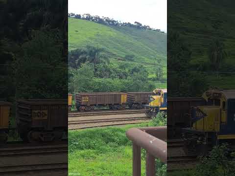 MRS - Trem de minério vazio com 136 vagões modelo GDT