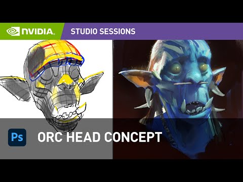 Creating Fantasy Orc Head Concept Art in Adobe Photoshop w/ Ahmed Aldoori