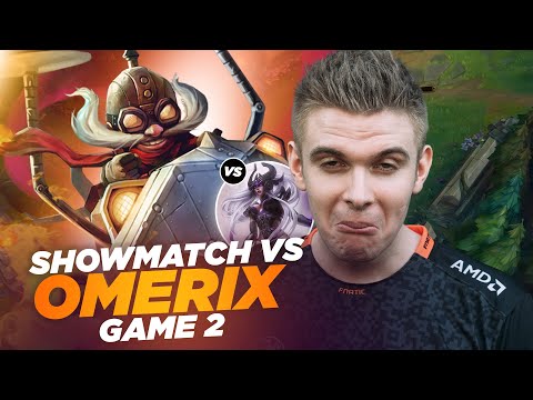 RHOBALAS : GAME 2 SHOWMATCH VS OMERIX - CORKI VS SYNDRA | LOL FR