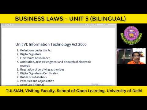 BUSINESS LAWS - UNIT 5 (BILINGUAL) By - R P TULSIAN