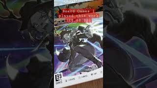 I played a new truly amazing game this week!  (Board Games I Played This Week - 20.08.22) #SHORTS