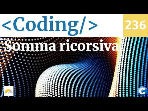 Sommare numeri in serie con la ricorsione in C - Video 236