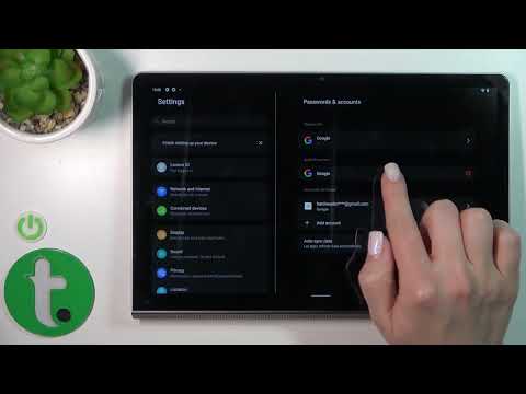 How to Remove a Google Account on a LENOVO Yoga Tab 11 - Sign Out of a Gmail Account