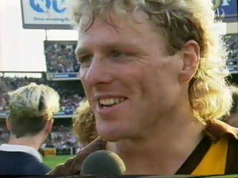 Dermie interviewed after winning the 1989 VFL Grand Final