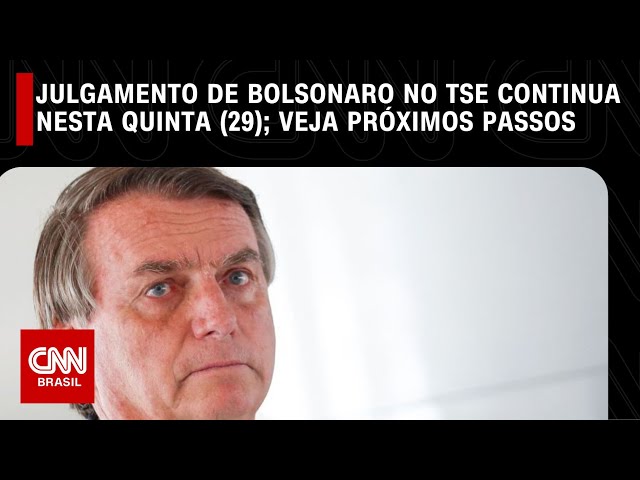 Julgamento de Bolsonaro no TSE continua nesta quinta (29); veja próximos passos| CNN NOVO DIA