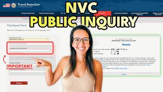 How to make a Public Inquiry with NVC & Check your CASE STATUS