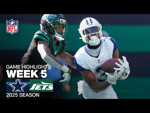 Dallas Cowboys vs. New York Jets Game Highlights | NFL 2025 Season Week 5