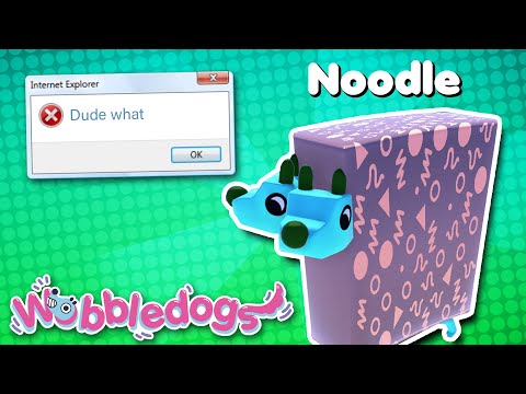 This dog broke my game in Wobbledogs