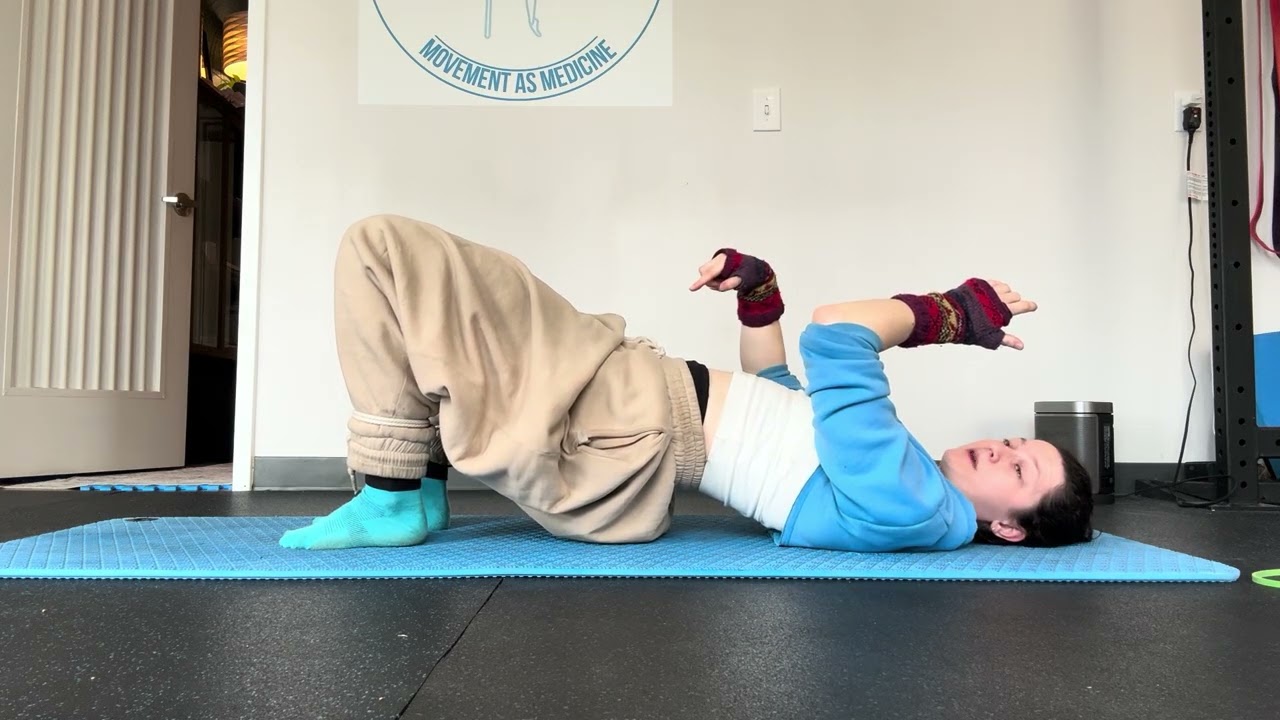 Glute Bridge Weight Shifts