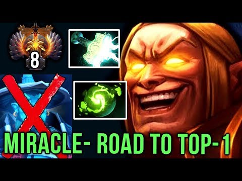 Miracle- Invoker Road to TOP-1 RANK with NEW META Build, Mjollnir + Refresher Orb - EPIC Dota 2